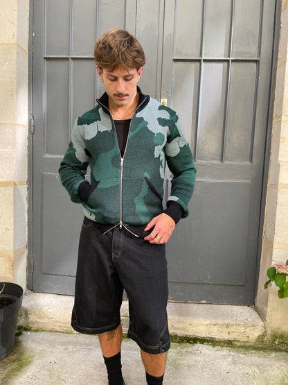 Din - Knitted Jacquard Jacket