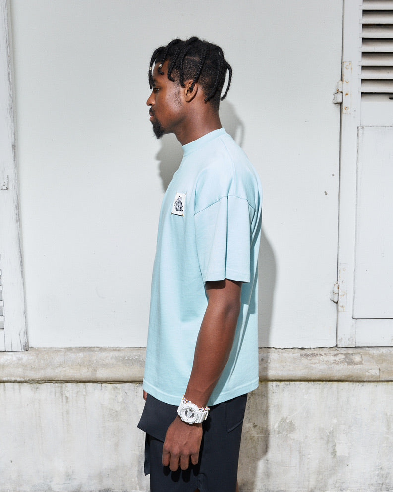 Nasty Cat-Oversize Fit Luxury T Shirt-Pastel Blue