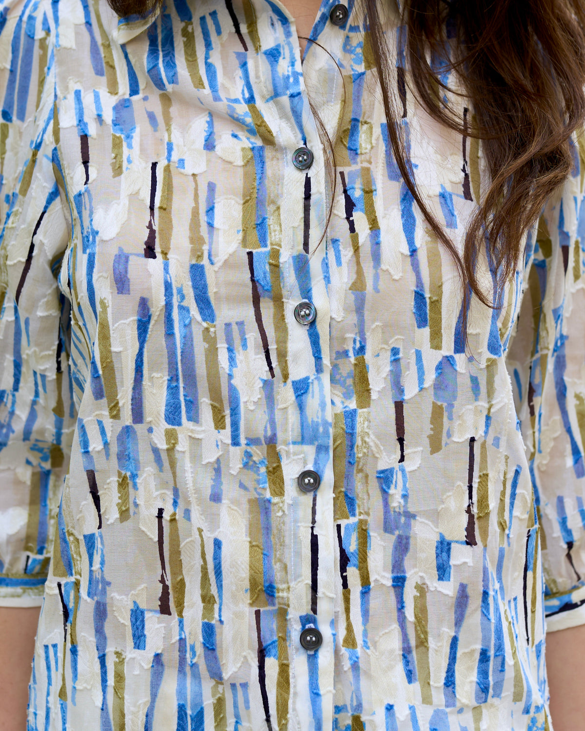Trixie - Shirt With Puffy Sleeves - Cut Print