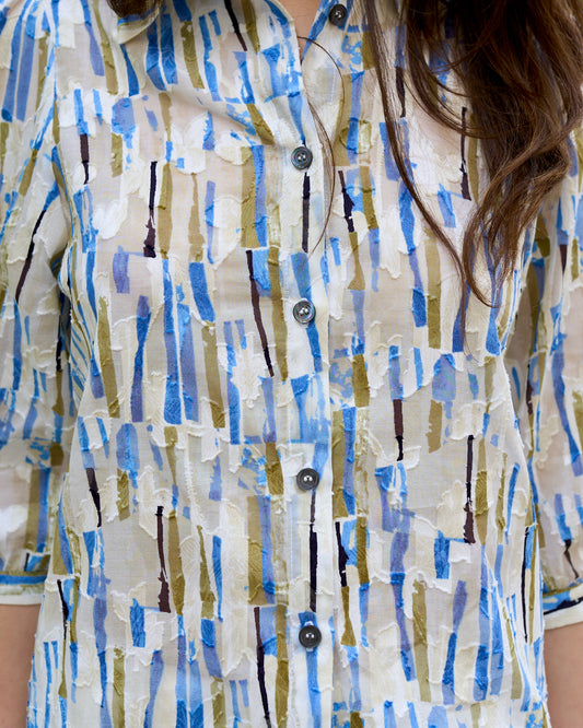 Trixie - Shirt With Puffy Sleeves - Cut Print