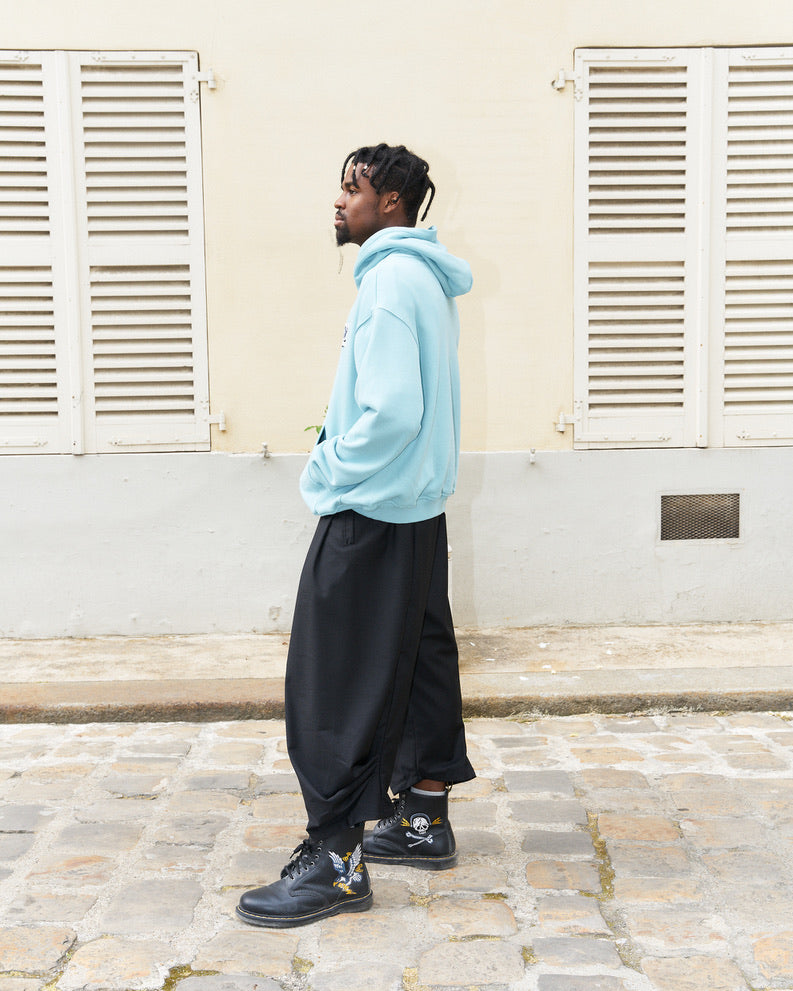 Nasty Cat-Oversize Fit Luxury Hoody-Pastel Blue