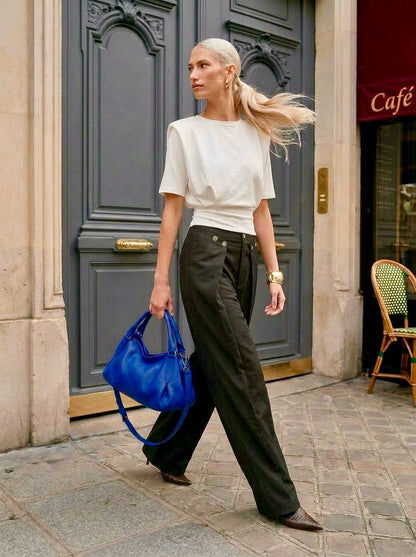 Peyo - Structured Soufflé Sleeve T-Shirt - Off White