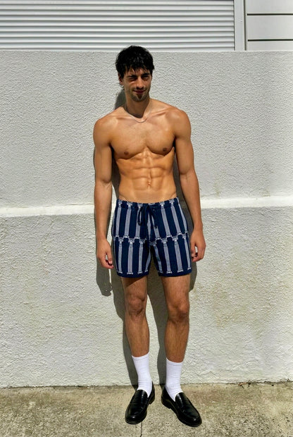 Pavlos - Greek Column Jacquard Shorts