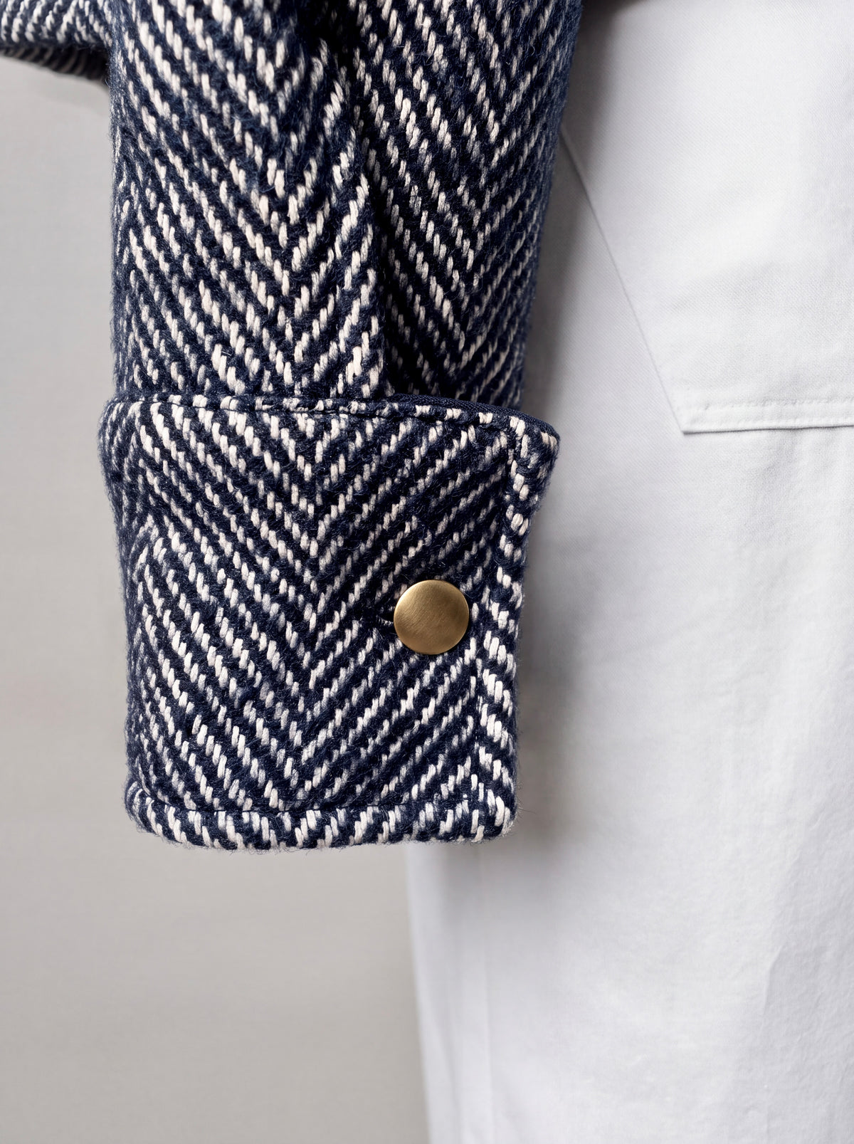 Mira - Cropped Tweed Wool Jacket