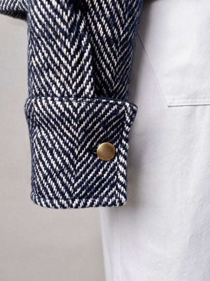 Mira - Cropped Tweed Wool Jacket