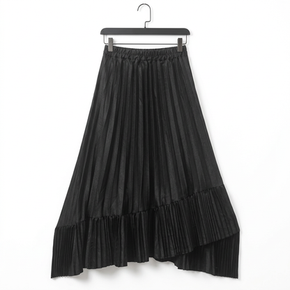 Ygritte - Pleated Irregular Hem Skirt