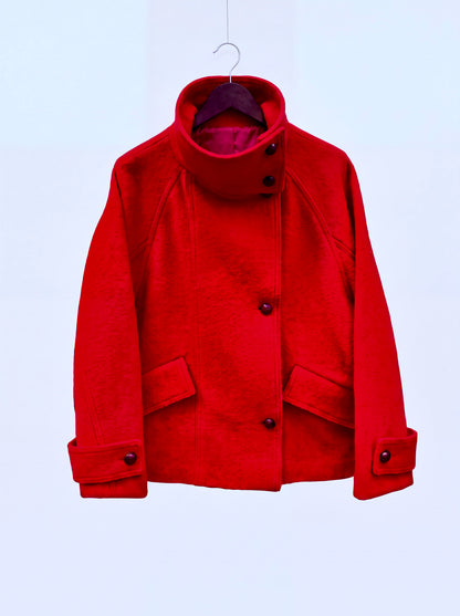 Sukki - Cropped Boiled Wool Coat