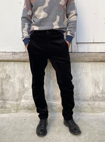 Dean- Corduroy Work Wear Pants-Black