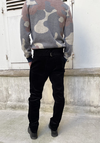 Dean- Corduroy Work Wear Pants-Black