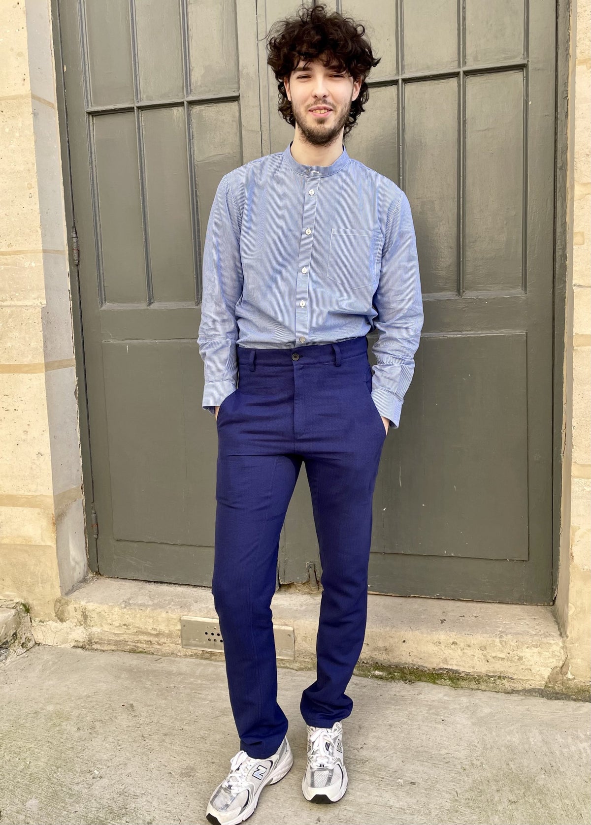 Dean-Work Wear Pants- Indigo Blue
