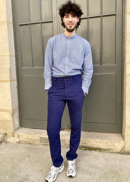 Dean-Work Wear Pants- Indigo Blue