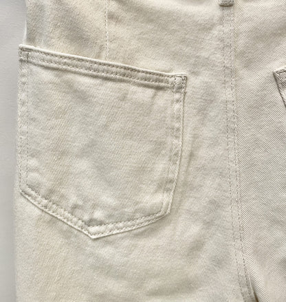 Bembe-Wide Leg Jeans-Ivory