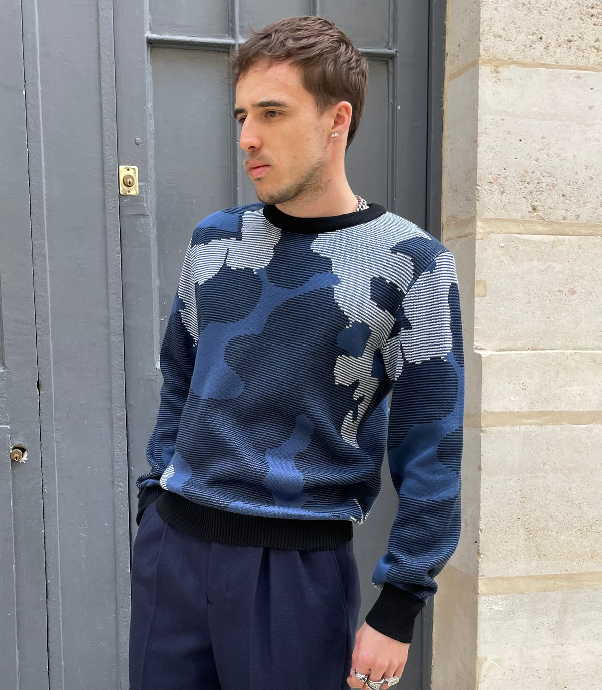 Dan - Abstract Pattern Jacquard Sweater
