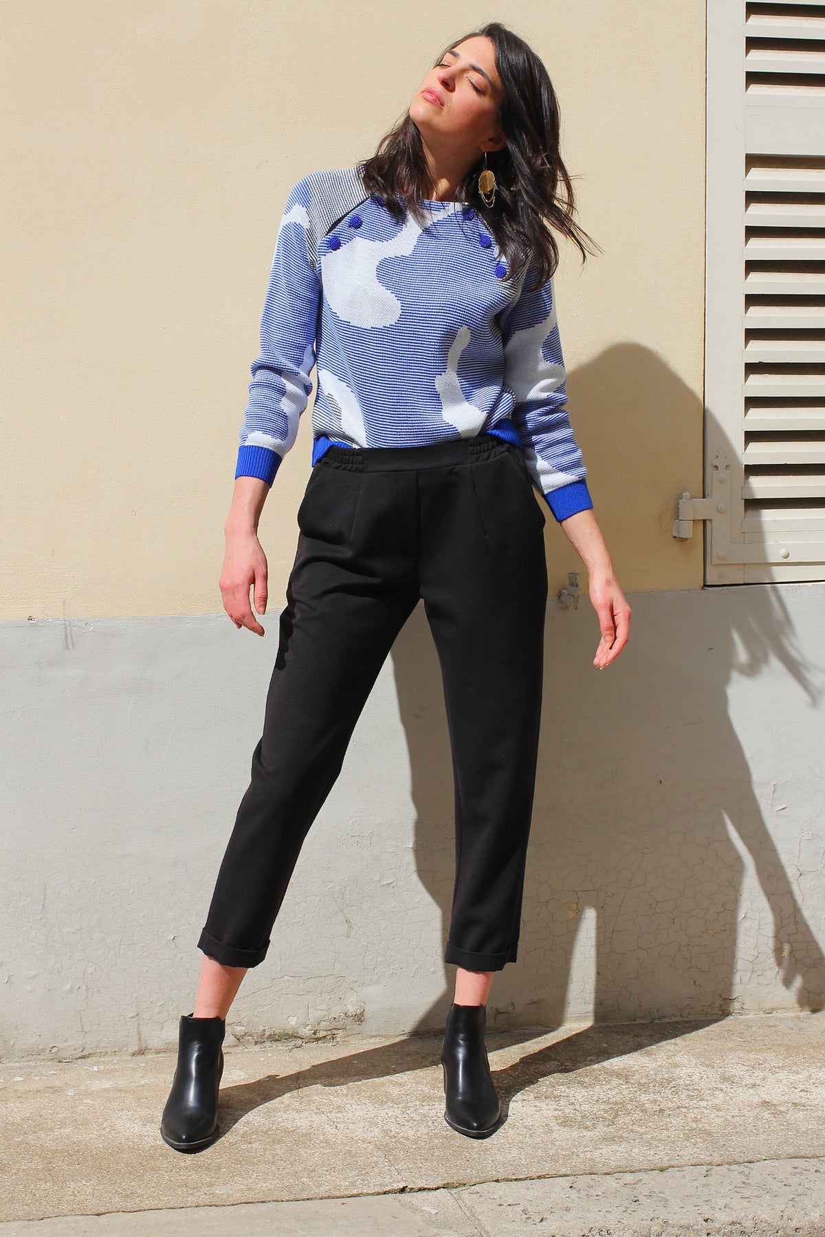 Vickie-Tailored Cropped Soft Pants