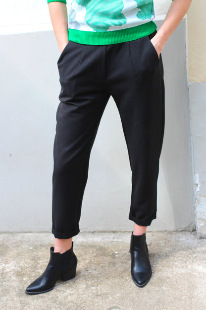 Vickie-Tailored Cropped Soft Pants