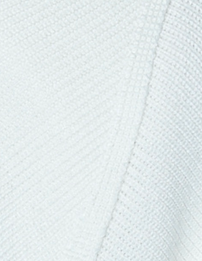 Ava - Crop Knit Petal Turtle Neck Sweater - Off White