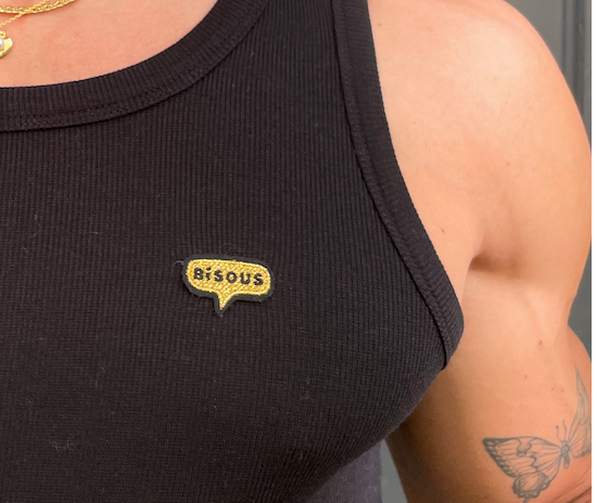 Louis - “Bisous” Ribbed Cotton Tank