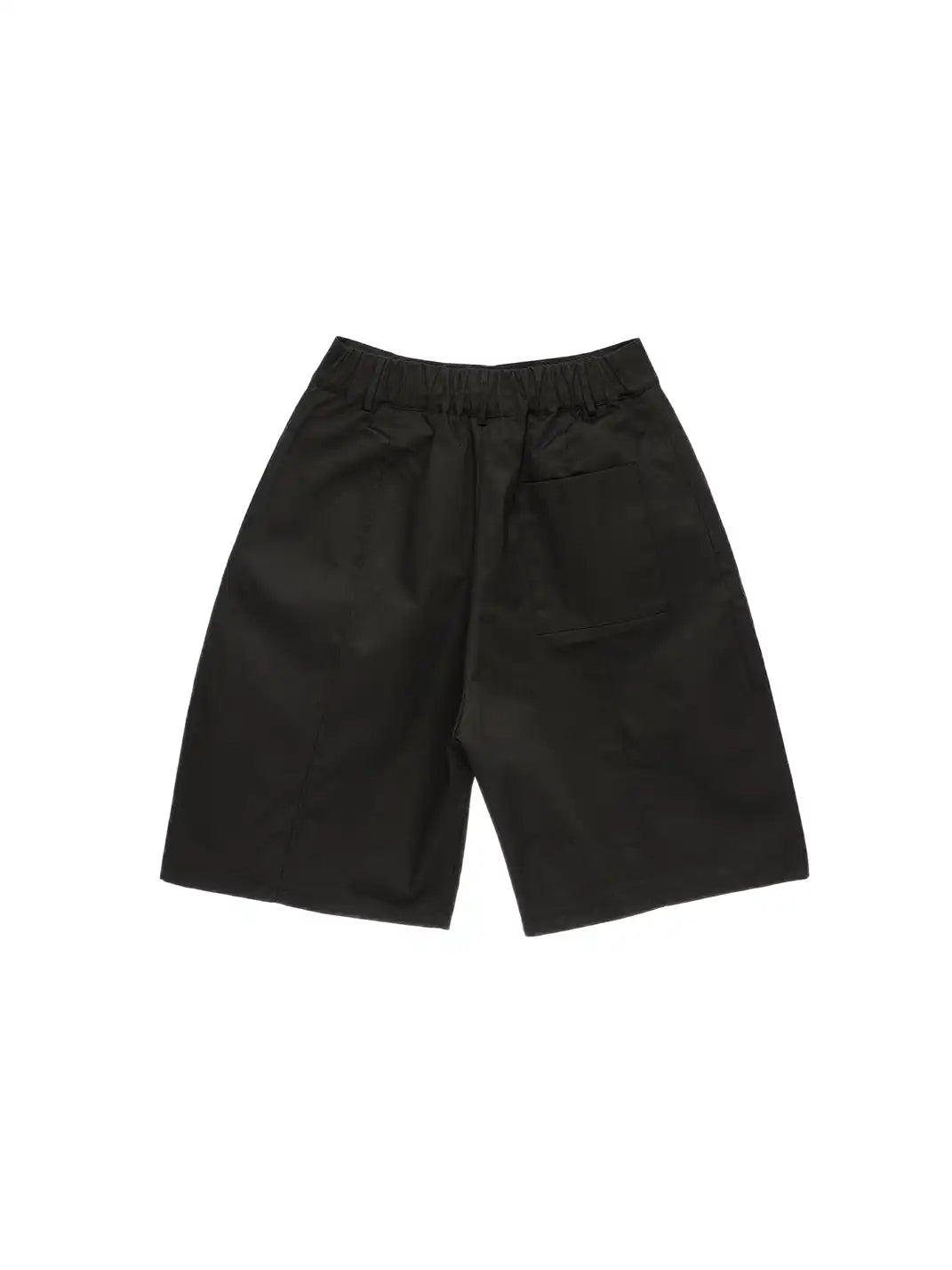 Aron - Structured Pleated Jorts - Black