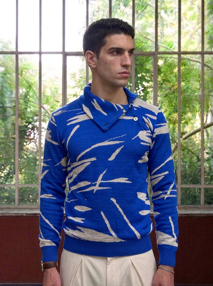 Dwayne - Paintbrush Jacquard Turtleneck